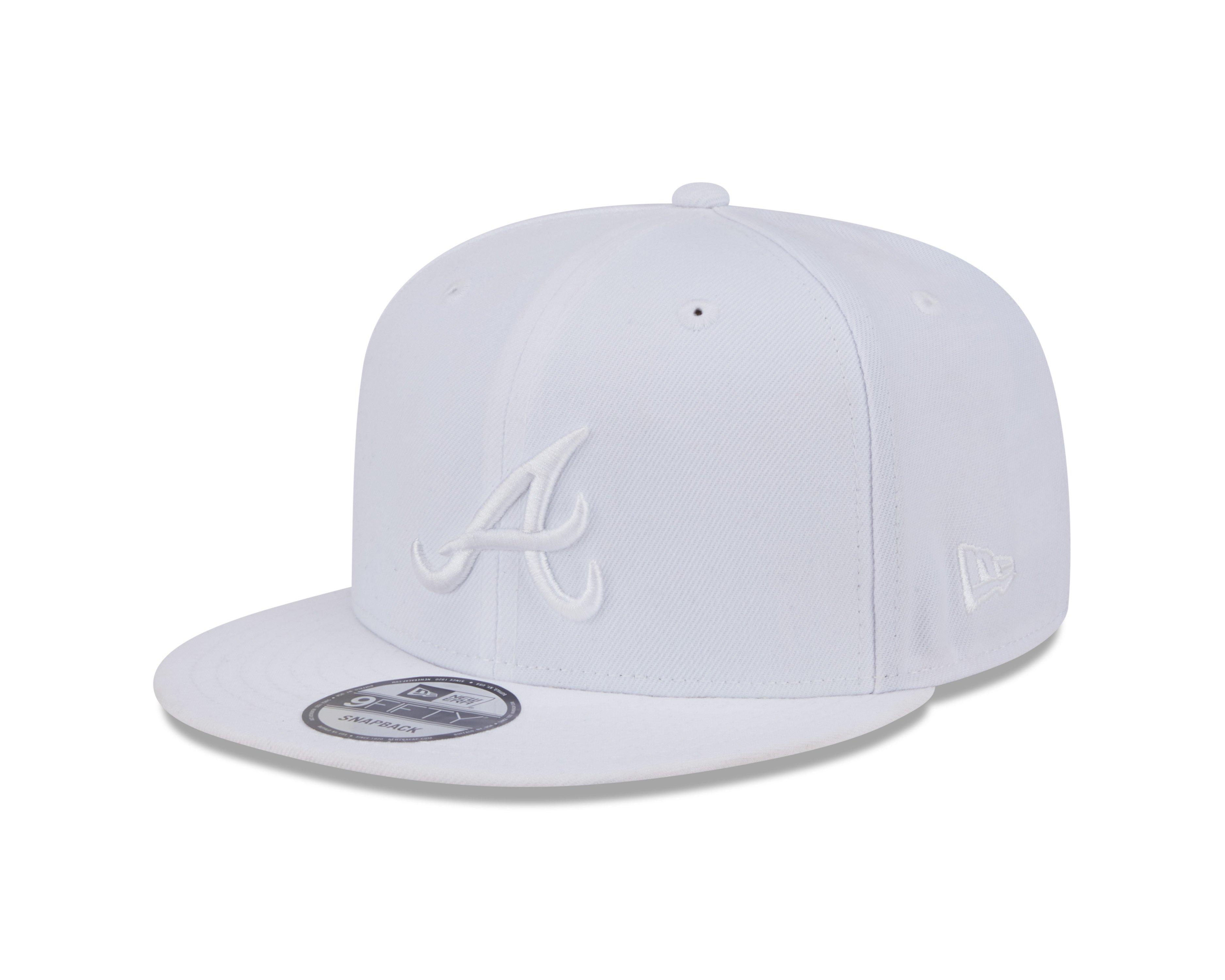 New Era Atlanta Braves 9FIFTY Snapback Hat - White - WHITE